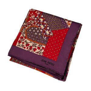 NWT Vintage Jean Patou Paris Silk Scarf – Patchwork Design